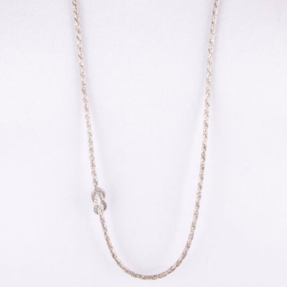 JOHN HARDY STERLING SILVER 925 LOVE KNOT STATION NECKLACE - Picture 9 of 9